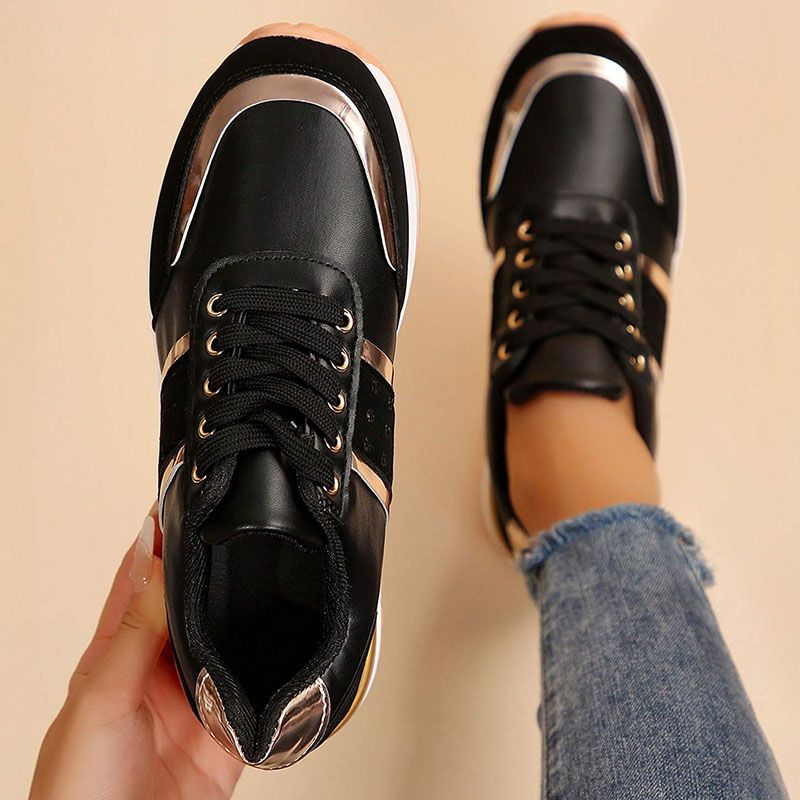 SXCHEN Women's Shoes Sneakers Ladies Shoes American Thick Bottom Color Matching Sports Shoes Casual Low Top Sports Shoes Party Office Girl Mom Shoe Lovers Gift Latest Shoes Wedge Shoes Ladies