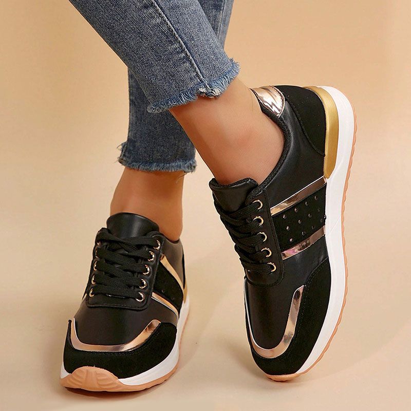 SXCHEN Women's Shoes Sneakers Ladies Shoes American Thick Bottom Color Matching Sports Shoes Casual Low Top Sports Shoes Party Office Girl Mom Shoe Lovers Gift Latest Shoes Wedge Shoes Ladies