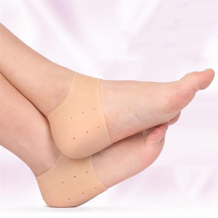 SXCHEN 2 Pairs Women Socks Unisex Heel Protector Dry Cracked Oxfords Anti-Pain Protector Back Foot Protector Foot Protector Heels Silicone Cover Ladies Shoes
