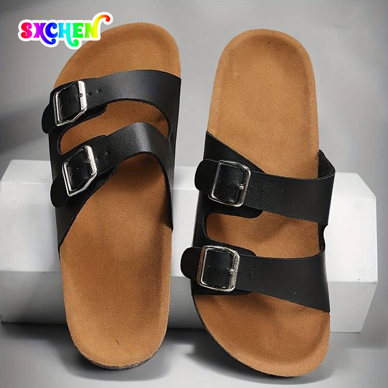 SXCHEN Women's Shoes Slippers Unisex Mules Cork The for Outdoor Wear Thick-soled Men's and Ladies Beach Couple's Slippers Women's Girls Sneakers Sneakers Mountain Climbing Trail Jogging Clogs Gift