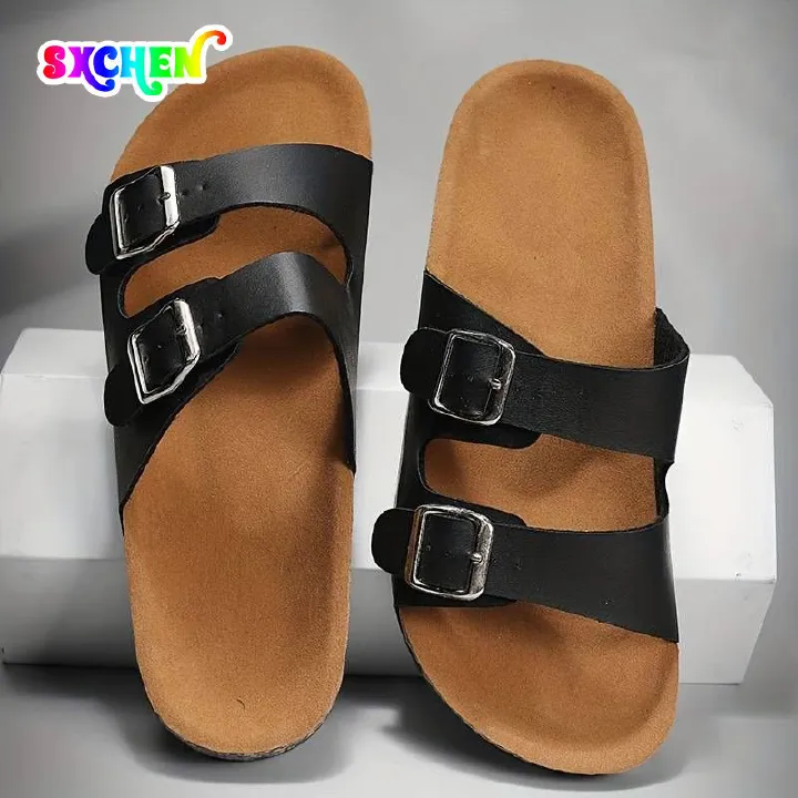 SXCHEN Women's Shoes Slippers Unisex Mules Cork The for Outdoor Wear Thick-soled Men's and Ladies Beach Couple's Slippers Women's Girls Sneakers Sneakers Mountain Climbing Trail Jogging Clogs Gift