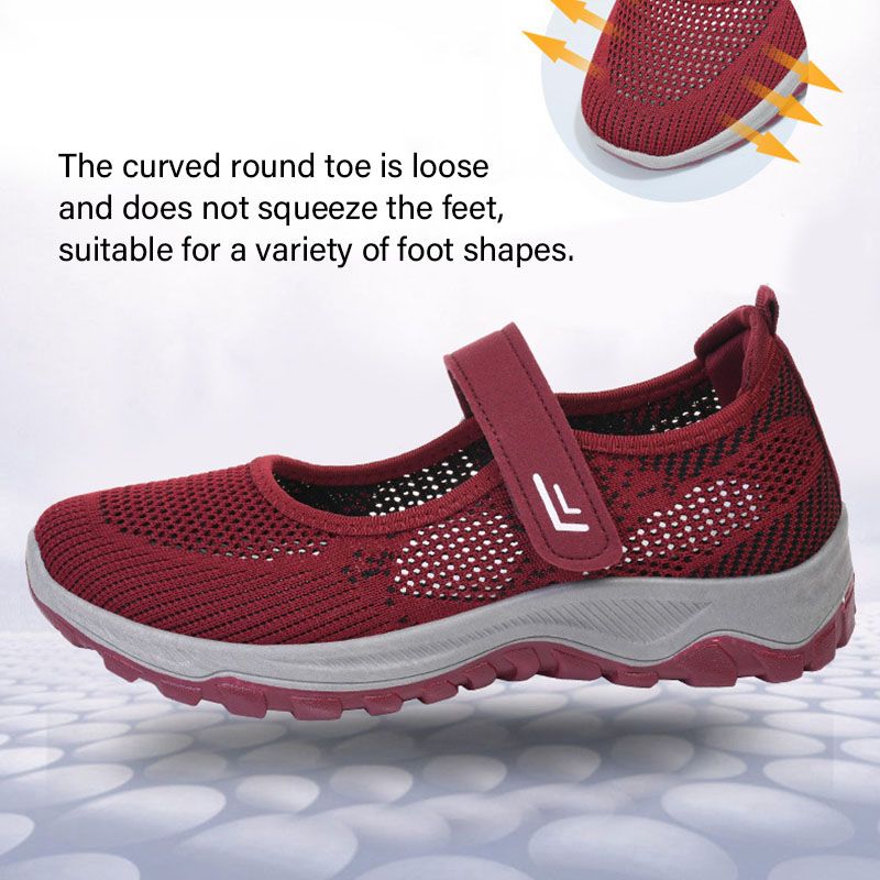 SXCHEN Women's Shoes Athletic Running Ladies Shoes Walking Shoes Fashion Mother Shoes Comfortable Velcro Soft-soled Sports Shoes Running Shoes Party Office Girl Lovers Gift Latest Shoes Mom Shoe