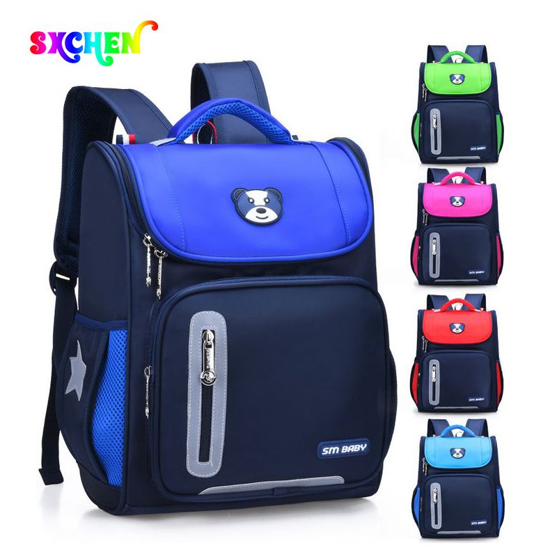 SXCHEN Style School Bags Boys Backpack for Girls Solid Color Design Children School Waterproof Schoolbag Primary School Children's Schoolbag Unisex 6-12 Years old Backpack School Birthday Gift