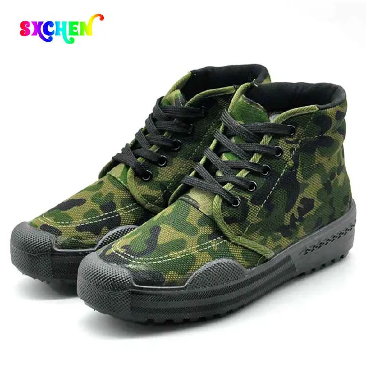 SXCHEN New Men's Shoes Liberation Shoes Fashion Wear-resistant Construction Site Work Shoes Breathable Non-Slip Dad Shoes Canvas Shoes Single Man Shoes Men Boots Boy Soldier Sports Gift Air Force Shoe