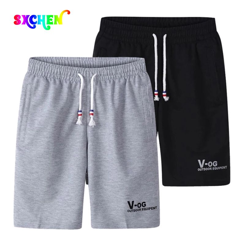 SXCHEN New Men's Shorts Casual Sports Five-point Pants Loose Breathable Man Quick-drying Large Pants Beach Pants Knee Length Shorts Fashion Cotton trousers Tide Boy Clothes Students Birthday Trousers