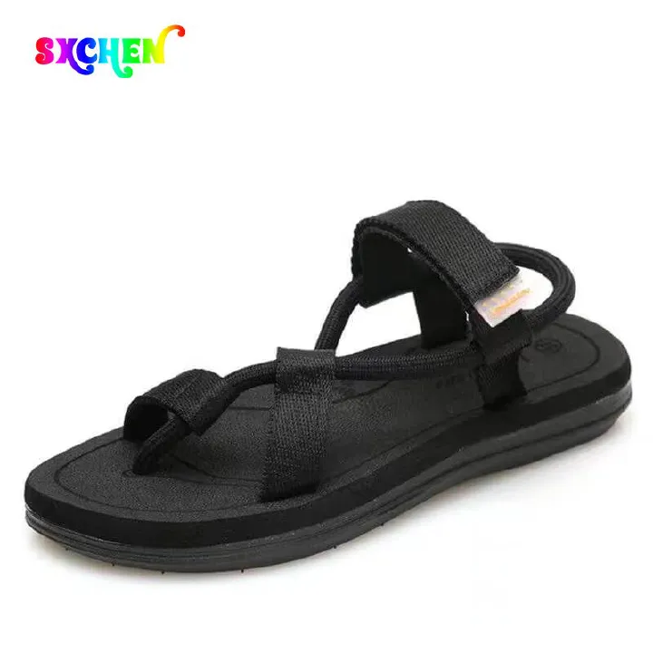 SXCHEN New Men's Sandals Shoes Men Sandals Roma Leisure Breathable Canvas Unisex Casual Flip Flops Slippers Outdoor Walking Footwear Soft Boy Holiday Party Birthday Dad Gift Husband Student Summer