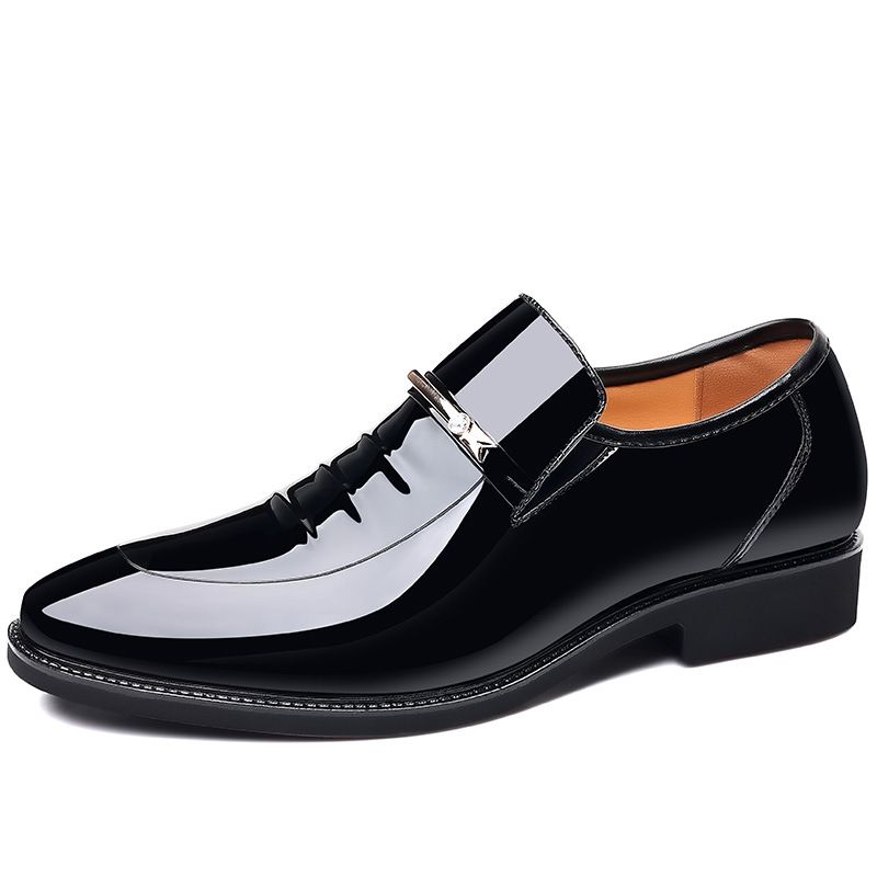 SXCHEN New Men's Business Dress Shoes Official Shoes Men Man-made Leather Shoes Breathable Dress Shoes Pointed Toe Formal Shoes Hot Fashion Wedding pu Leather Man Pointed Boy Formal Office Shoe Dad