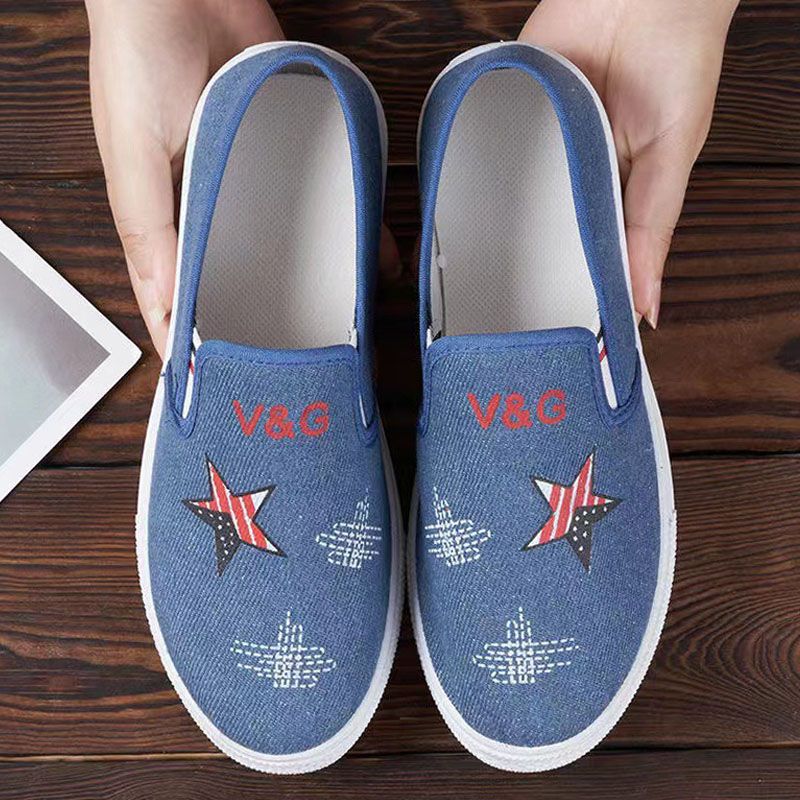 SXCHEN Women's Shoes Flats Canvas Shoes New Soft-Soled Lightweight Breathable And Comfortable Sneakers, Non-slip And Wear-Resistant Casual Shoes, Sports Shoes, Loafers Sneakers