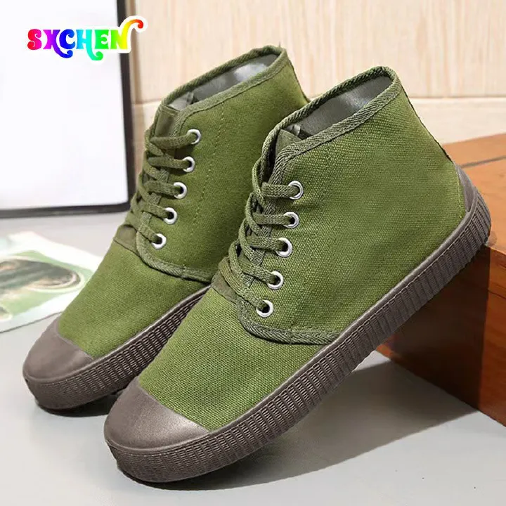 SXCHEN Men's Shoes Work Safety Boots Ankle Bootie High-Top Liberation Shoes, Labor Protection Shoes, Gaobang Farmland Outdoor Construction Site Work, Wear-Resistant, Non-Slip And Comfortable Boots