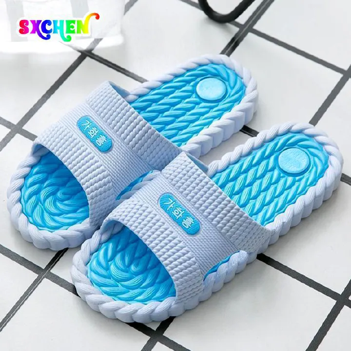 SXCHEN Women's Shoes Deodorant Non-slip Slippers Household Bathroom Sandals and Slippe Bathroom Bath Soft Bottom Slippers Thick Soled Couple Buy one Size Bigger Than Usual Ladies Casual 40 39 41 38 37