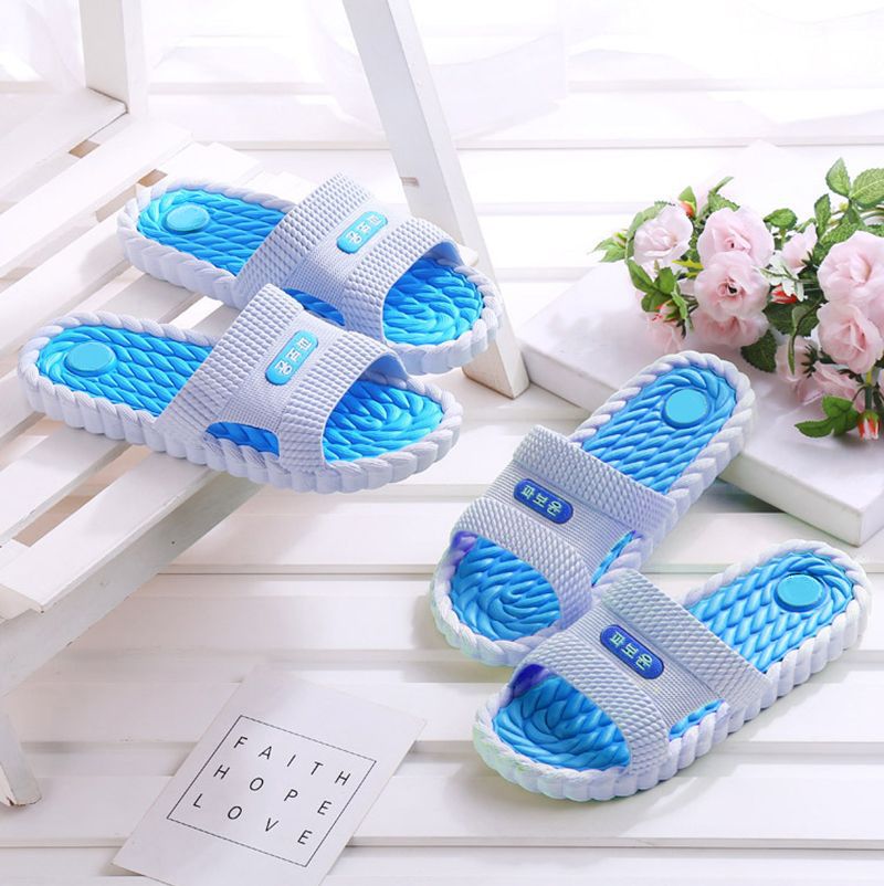 SXCHEN Women's Shoes Deodorant Non-slip Slippers Household Bathroom Sandals and Slippe Bathroom Bath Soft Bottom Slippers Thick Soled Couple Buy one Size Bigger Than Usual Ladies Casual 40 39 41 38 37