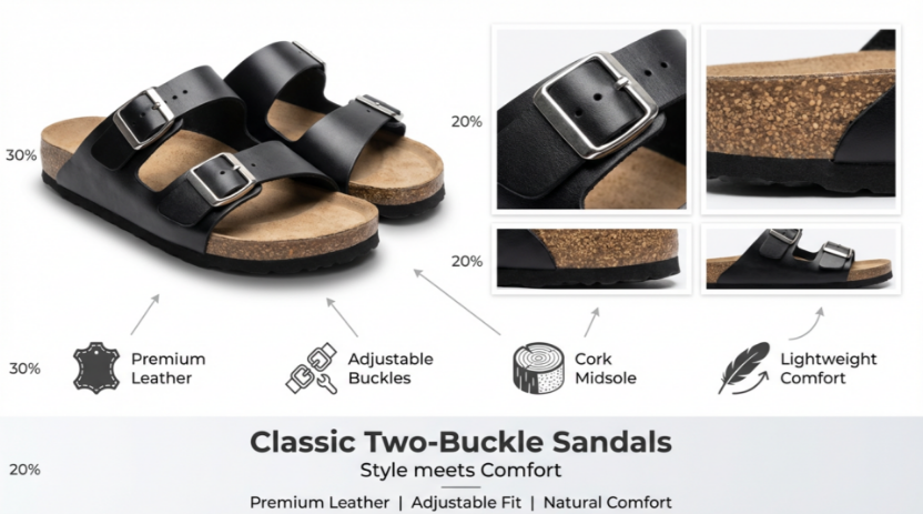 SXCHEN New Men's Shoes Slippers Cool Men Cork Flip Non-Slip Beach Sandals Slippers Dad Casual Air Force Fashion Boy's Inside and Outside Birthday Household Shoes Durable Shoe Slippers