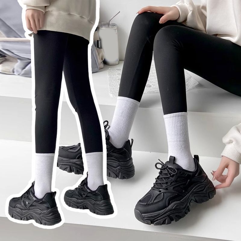 Chunky Sneakers Women's Synthetic Leather Mesh Patchwork Round Toe Lace-Up Thick Sole Ladies Sports Shoes Women New Fashion Platform Sport Shoes Summer Black Casual Chunky Sneakers Mesh Platform Shoes