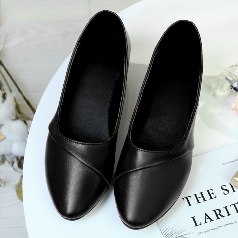 SXCHEN Women's Professional Heel Shoes- Black With Minimalist Design, Stable Heel, Suitable For Business & Semi-Formal Events, All Sizes Available