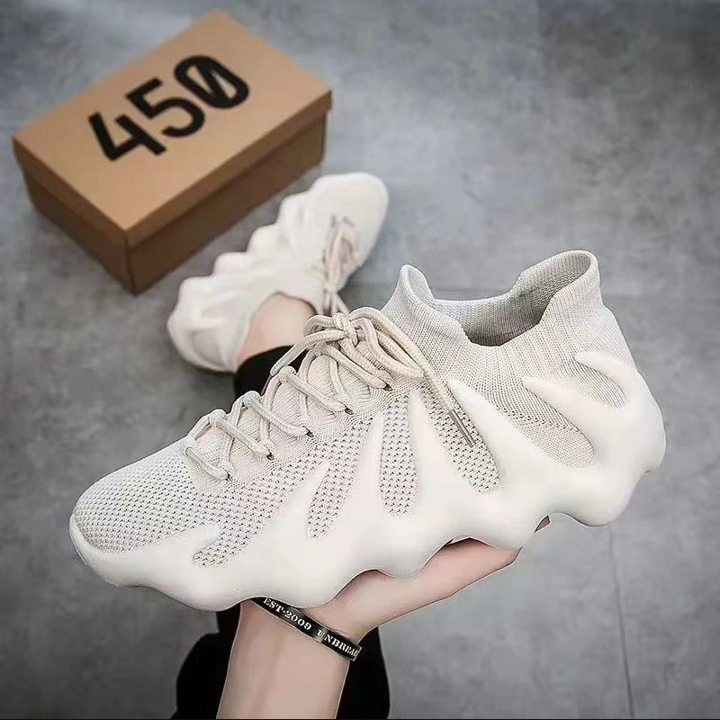 SXCHEN Women's  Breathable Sneaker Shoes – Beige Knit Mesh Upper, Durable Stitching, Lightweight Construction, Suitable For Light Sports & Trendy Street Style, All Sizes Available