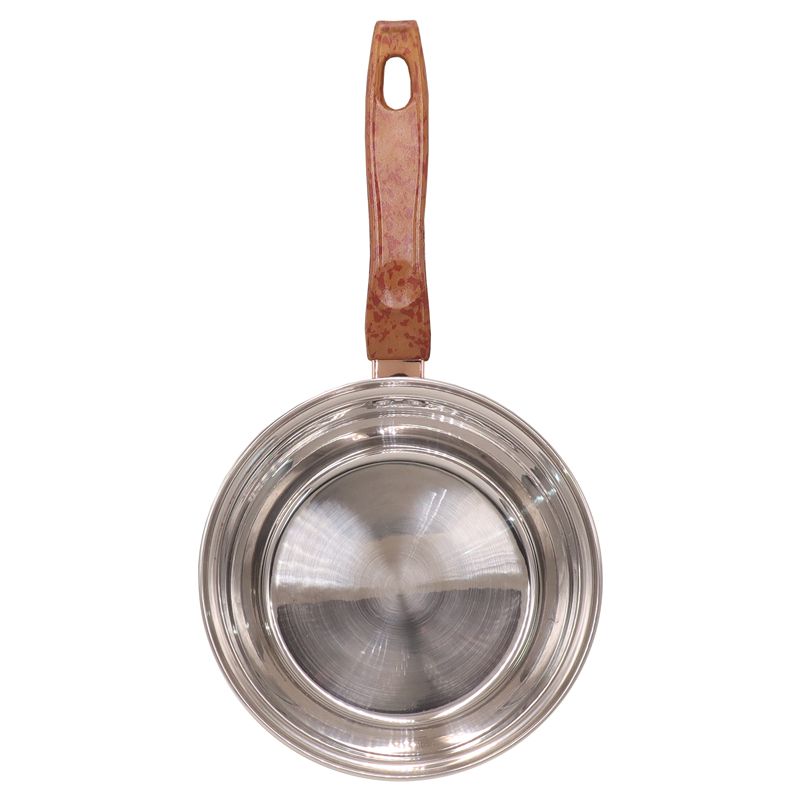 12PCS /Set  Stainless Steel  Non-Stick Cookware Set Sufuria Cooking Pots  Suitable for induction cooker 16cm Saucepan + 16CM/18CM/20CM/24CM Casserole +24CM Fryp an with Lids