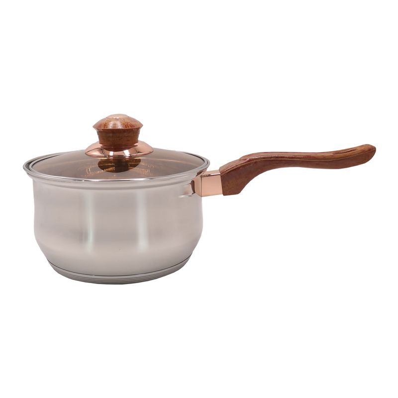 12PCS /Set  Stainless Steel  Non-Stick Cookware Set Sufuria Cooking Pots  Suitable for induction cooker 16cm Saucepan + 16CM/18CM/20CM/24CM Casserole +24CM Fryp an with Lids