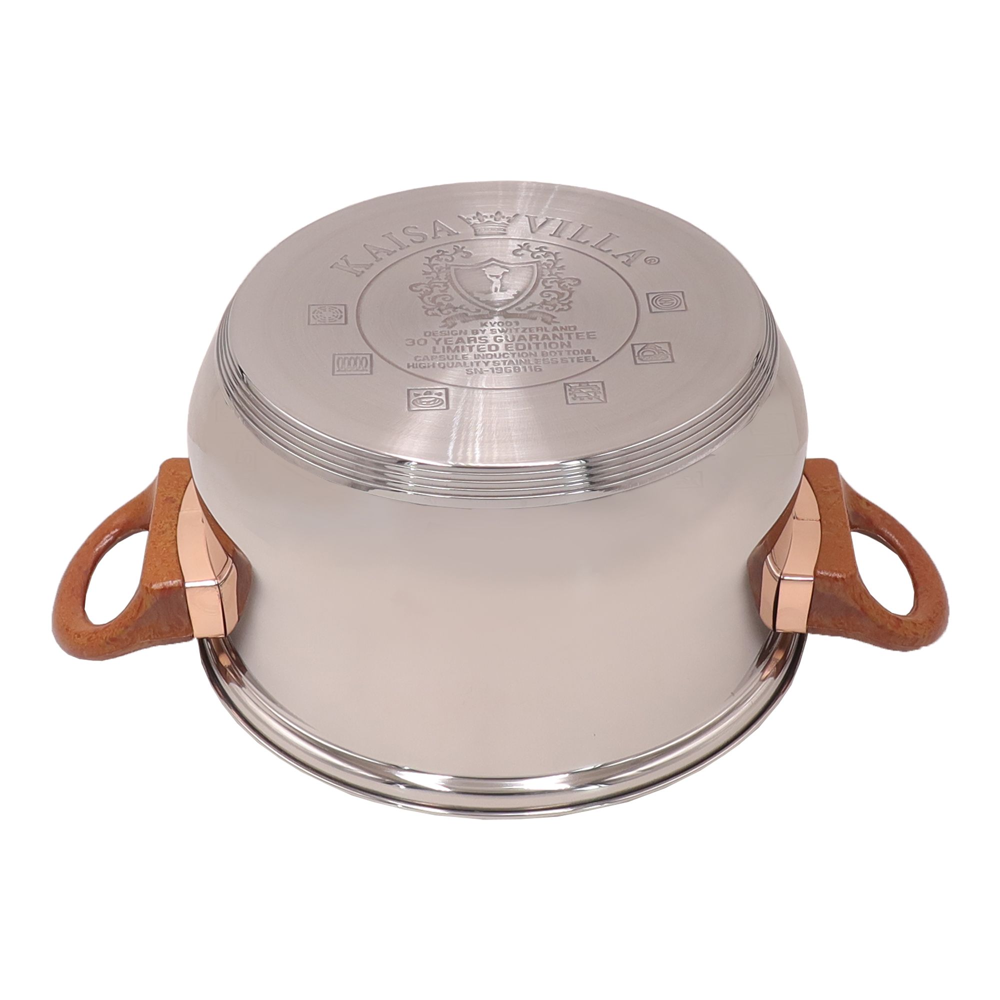 12PCS /Set  Stainless Steel  Non-Stick Cookware Set Sufuria Cooking Pots  Suitable for induction cooker 16cm Saucepan + 16CM/18CM/20CM/24CM Casserole +24CM Fryp an with Lids
