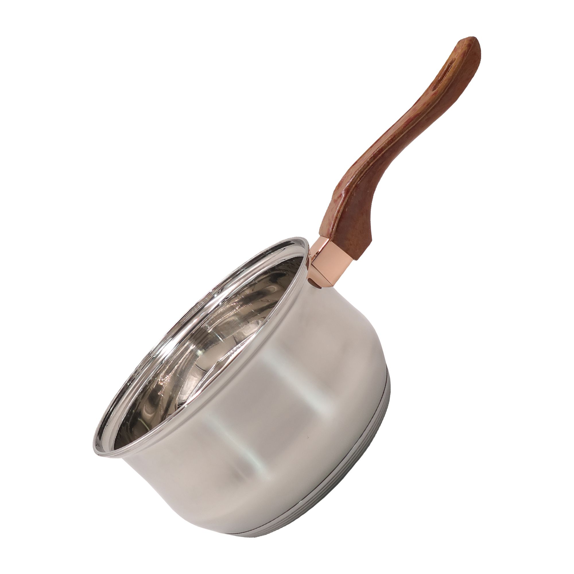 12PCS /Set  Stainless Steel  Non-Stick Cookware Set Sufuria Cooking Pots  Suitable for induction cooker 16cm Saucepan + 16CM/18CM/20CM/24CM Casserole +24CM Fryp an with Lids