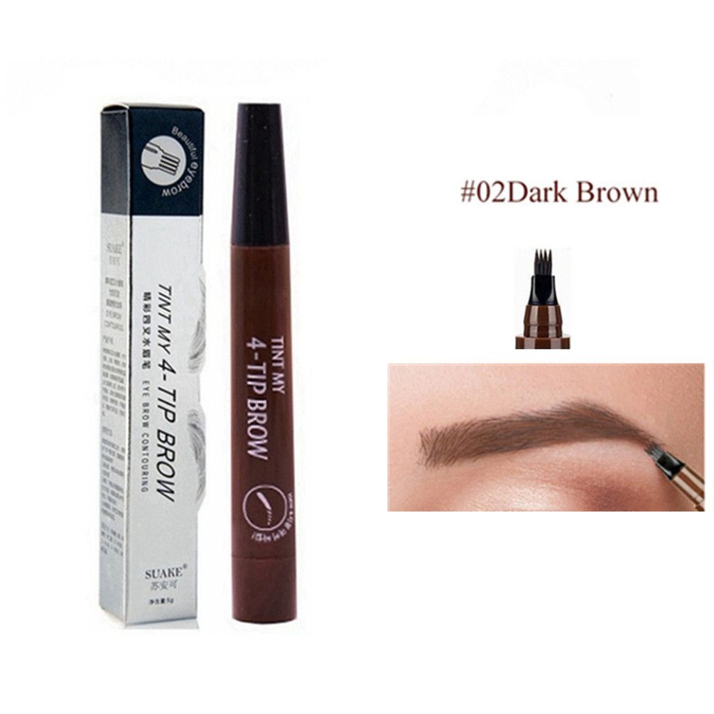 【Promotion】3D Eyebrow Pen Waterproof Fork Tip Eyebrow Tattoo Pencil Long Lasting Professional Fine
