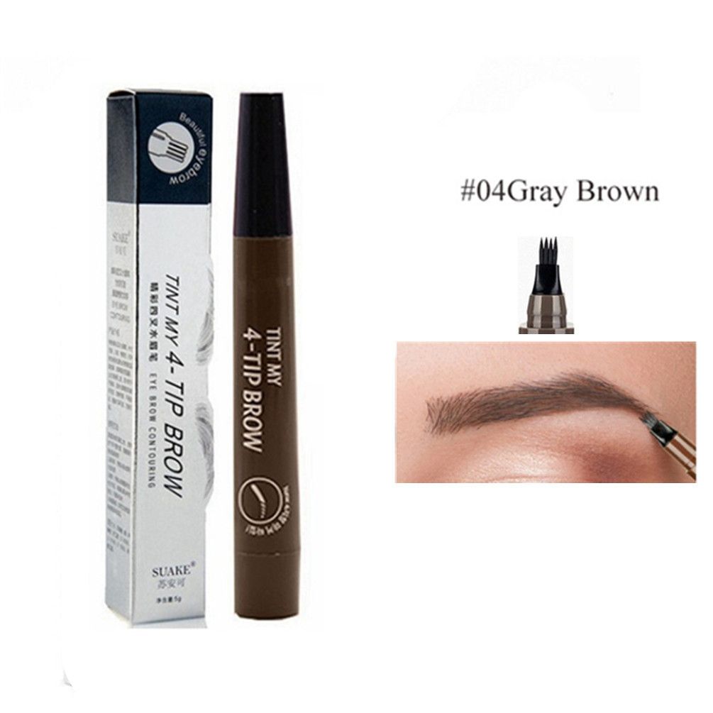 【Promotion】3D Eyebrow Pen Waterproof Fork Tip Eyebrow Tattoo Pencil Long Lasting Professional Fine