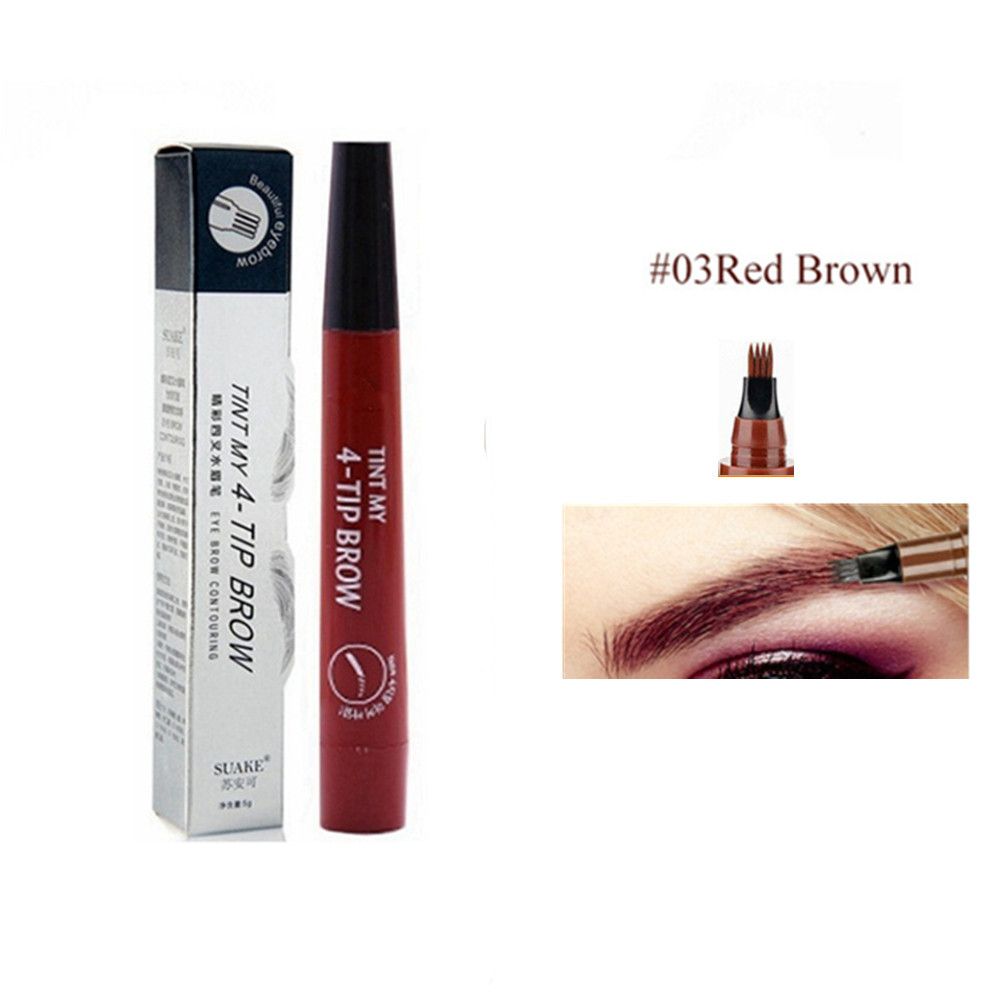 【Promotion】3D Eyebrow Pen Waterproof Fork Tip Eyebrow Tattoo Pencil Long Lasting Professional Fine