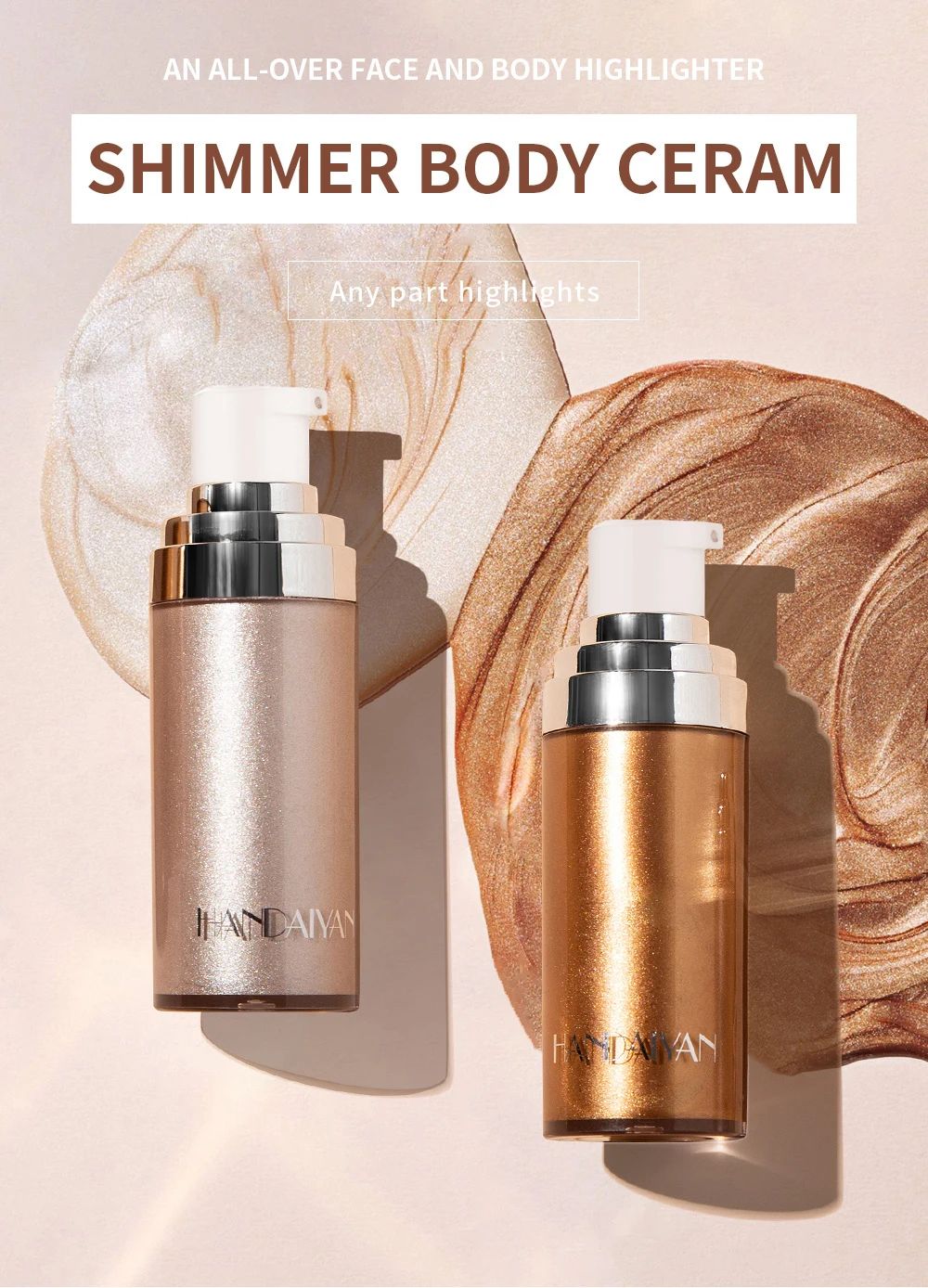 Face Highlighter Lotion Summer Beach Sexy Full Body Glow Body Highlighter