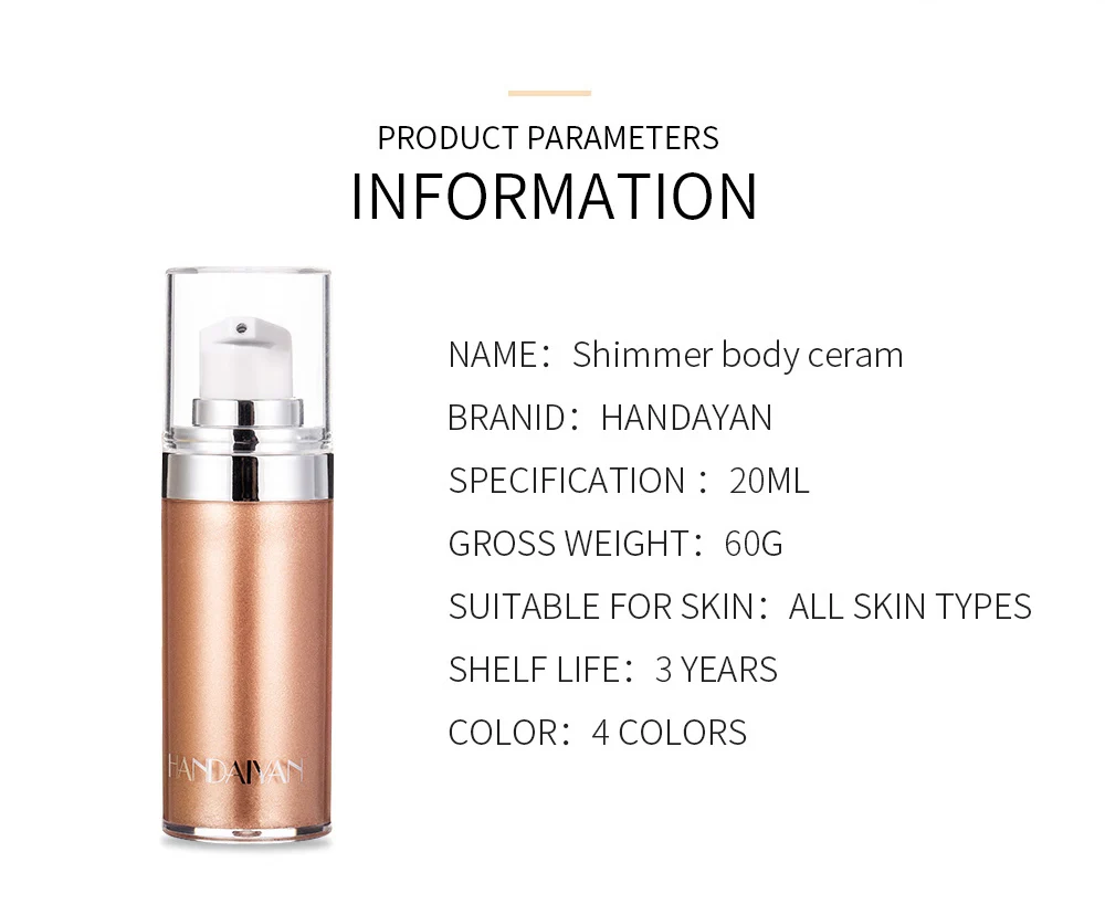 Face Highlighter Lotion Summer Beach Sexy Full Body Glow Body Highlighter