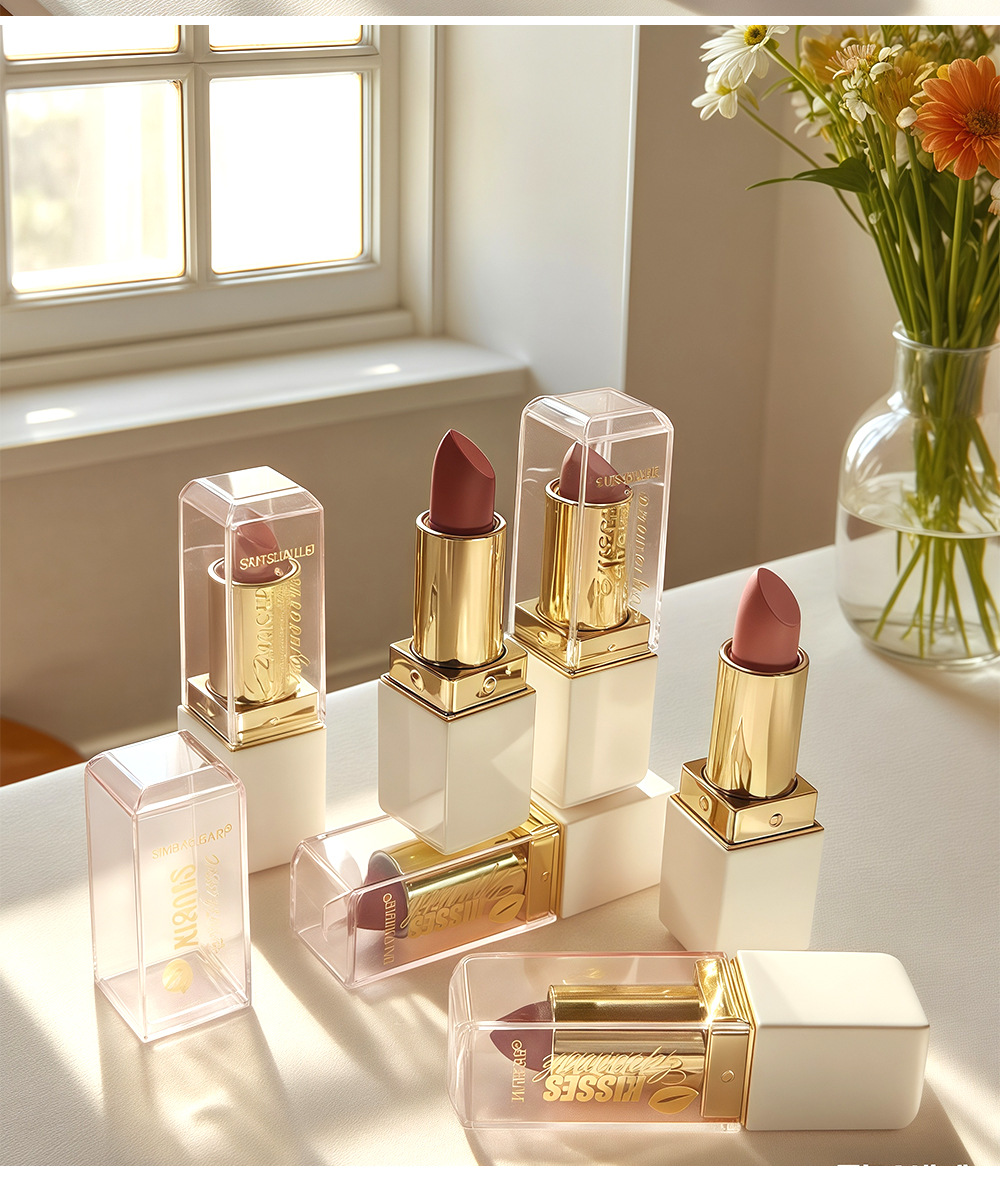 Pearlescent Lipstick Waterproof Sparkling Moisturizing Long-lasting Hydrating Pearlescent Lipstick view 3