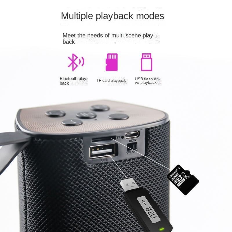 Wireless Bluetooth Speaker Fully Functional Outdoor Portable Car Subwoofer Home Dual Speaker Mini Speaker Bluetooth Speakers