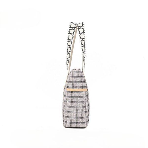 Shoulder Bags Ladies fine work lattice simple fashion elegant temperament shopping shopping travel work shoulder bag