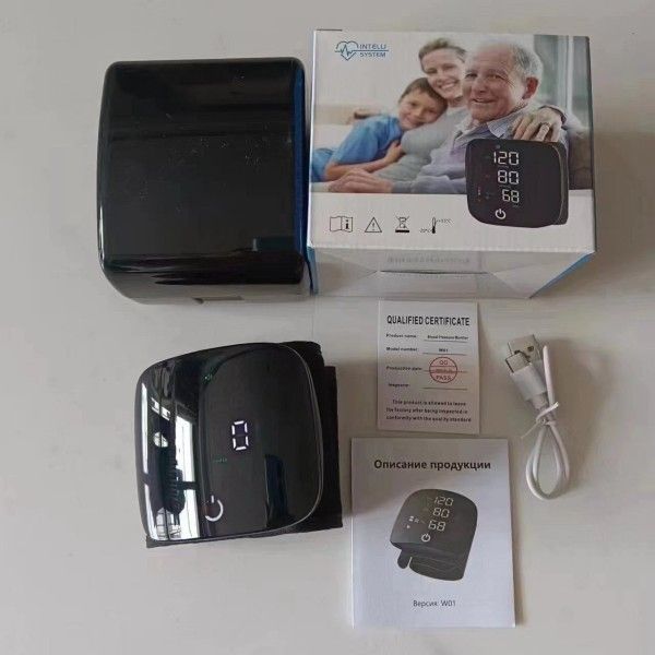 Rechargeable Wrist Blood Pressure Monitor For Medical Grade Precision Measurement Health Tests