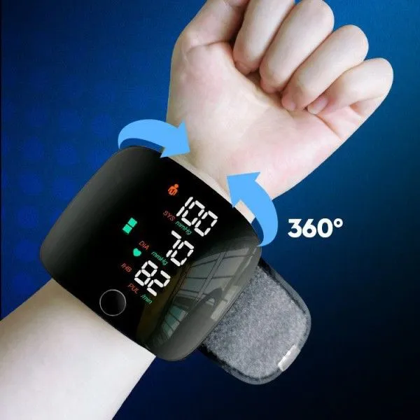 Rechargeable Wrist Blood Pressure Monitor For Medical Grade Precision Measurement Health Tests