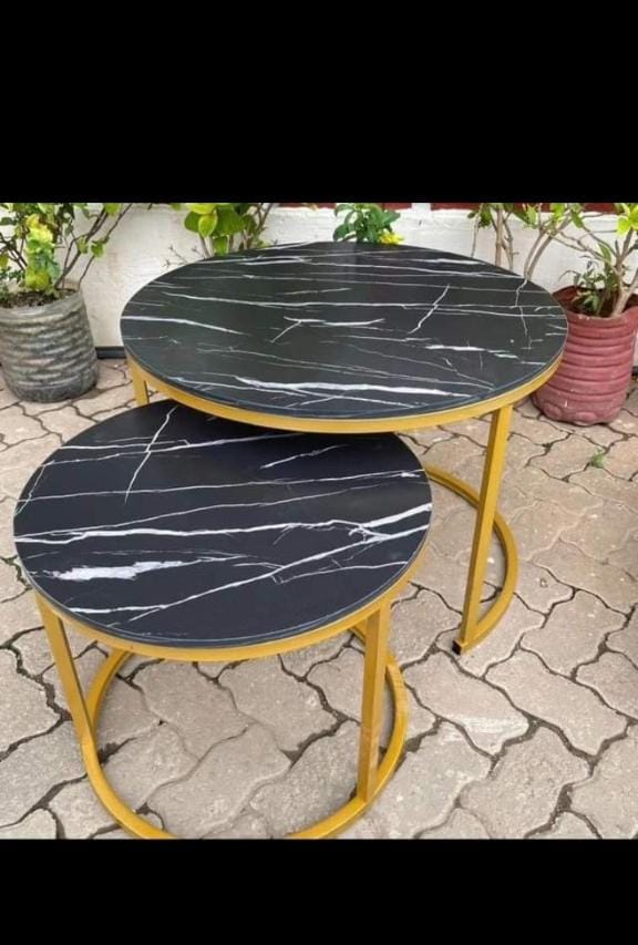 Nesting Coffee Table Marble Effect (MDF)
STRONG AND DURABLE Made of denser and uniform particle board, the white marble patterned desktop has a modern and elegant appearance.