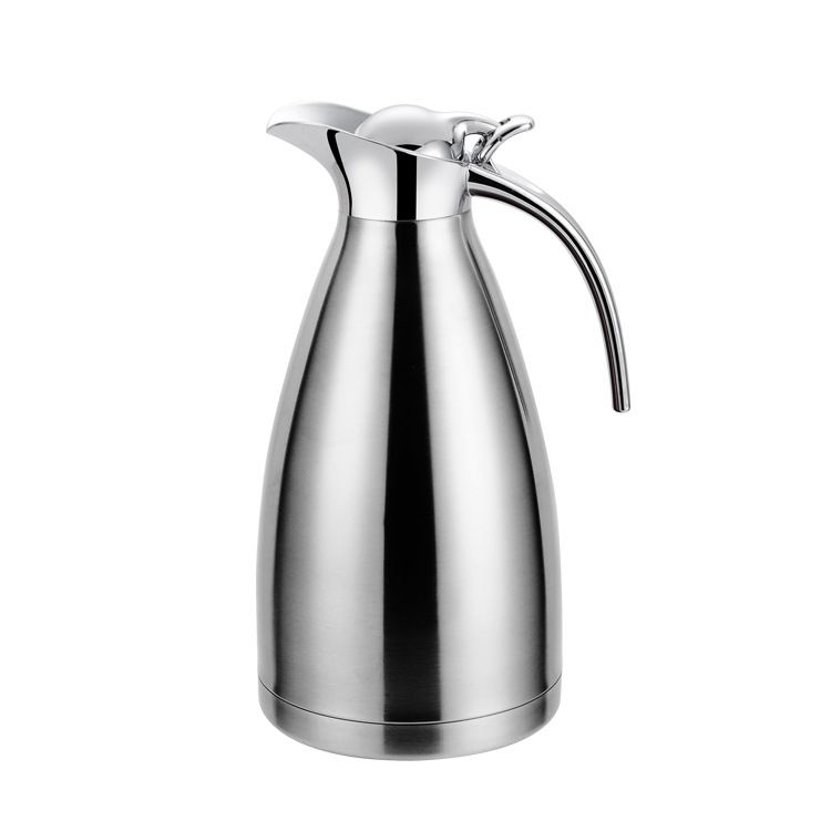 Nice One 1PC 2.0L Silver Stainless Steel Vacuum Jug Coffee Pot Vacuum Flask Thermos  (VFS-023-2.00L )