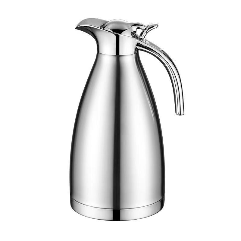Nice One 1PC 2.0L Silver Stainless Steel Vacuum Jug Coffee Pot Vacuum Flask Thermos  (VFS-023-2.00L )