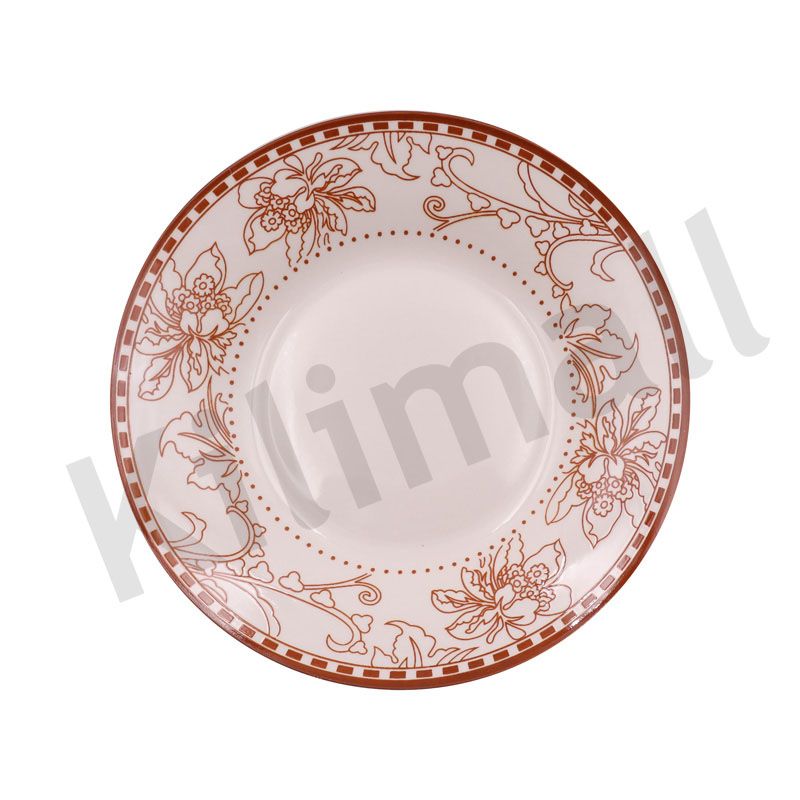 【Promotion】Nice One 12PCS 8 INCH Classique  Porcelain Dinner Dish Plates（BYD-PLATE-54 PLATE 8INCH 72PCS）