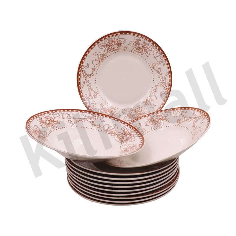 【Promotion】Nice One 12PCS 8 INCH Classique  Porcelain Dinner Dish Plates（BYD-PLATE-54 PLATE 8INCH 72PCS）