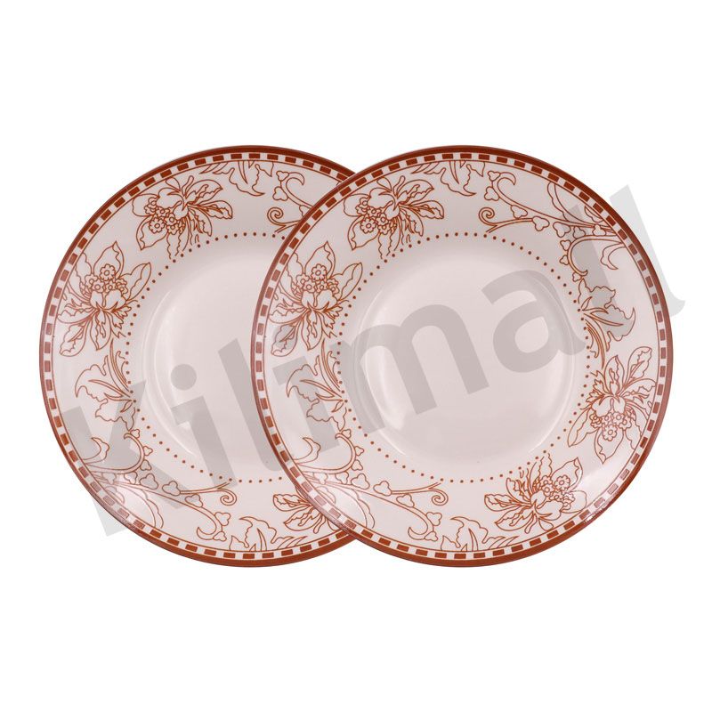 【Promotion】Nice One 12PCS 8 INCH Classique  Porcelain Dinner Dish Plates（BYD-PLATE-54 PLATE 8INCH 72PCS）