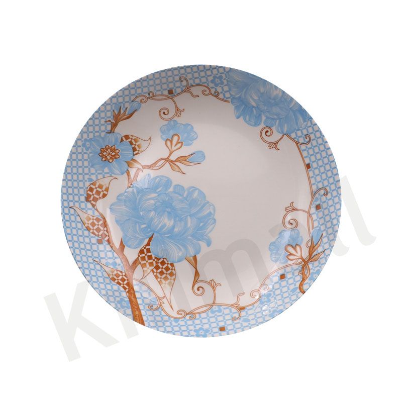 【Promotion】Nice One 6PCS 9 INCH Classique  Porcelain Plate Dinner Dish Plates（YH-PLATE-9002 9INCH CIRCULAR FLOWER）