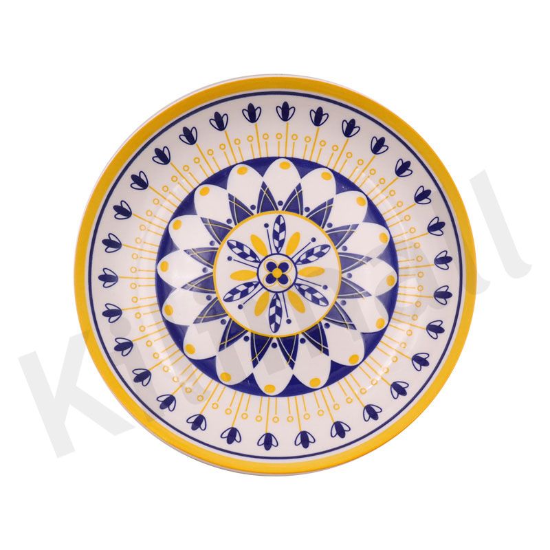 【Promotion】Nice One 6PCS 9 INCH Classique  Porcelain Dinner Dish Plates（YH-PLATE-9003 9INCH CIRCULAR FLOWER）
