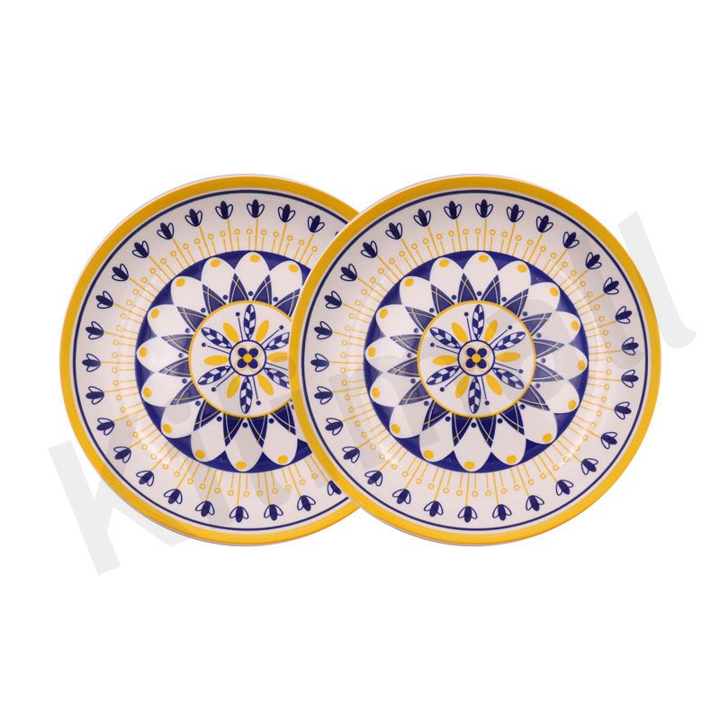 【Promotion】Nice One 6PCS 9 INCH Classique  Porcelain Dinner Dish Plates（YH-PLATE-9003 9INCH CIRCULAR FLOWER）