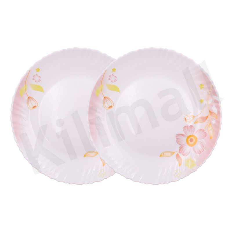 【Promotion】Nice One 6PCS 10.5inch Classique  Porcelain Dinner Dish Plates （LHP105-3 GLASS PLATE ）