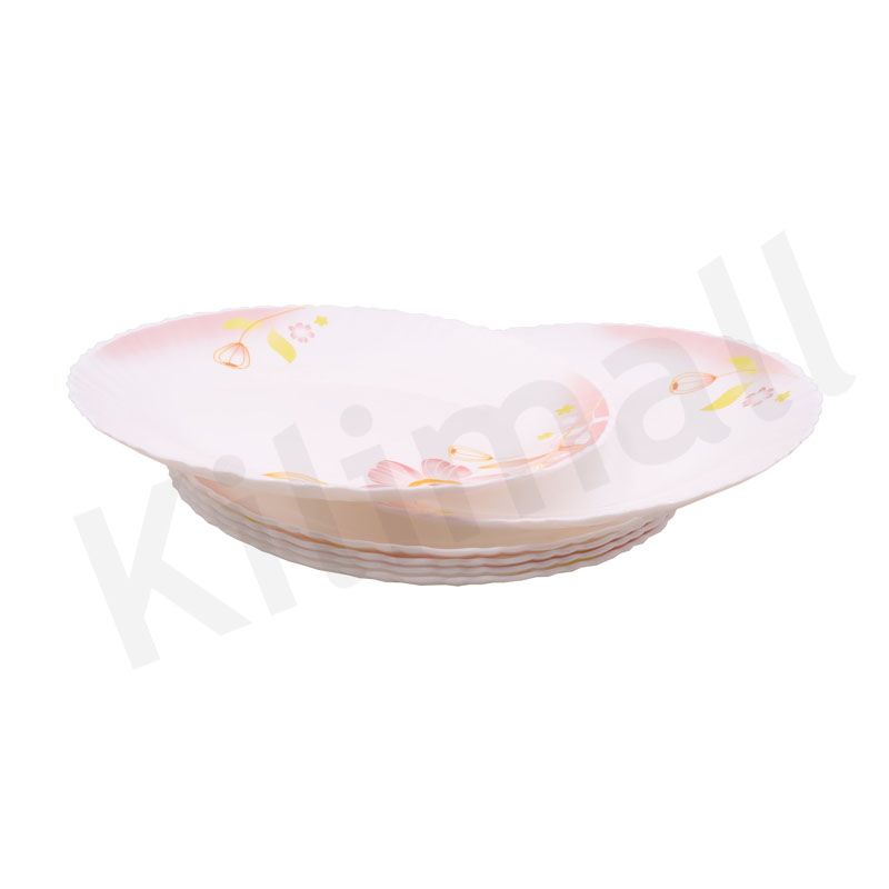 【Promotion】Nice One 6PCS 10.5inch Classique  Porcelain Dinner Dish Plates （LHP105-3 GLASS PLATE ）