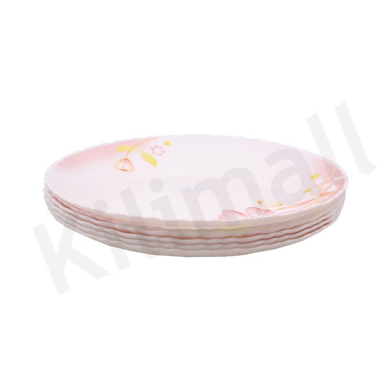 【Promotion】Nice One 6PCS 10.5inch Classique  Porcelain Dinner Dish Plates （LHP105-3 GLASS PLATE ）