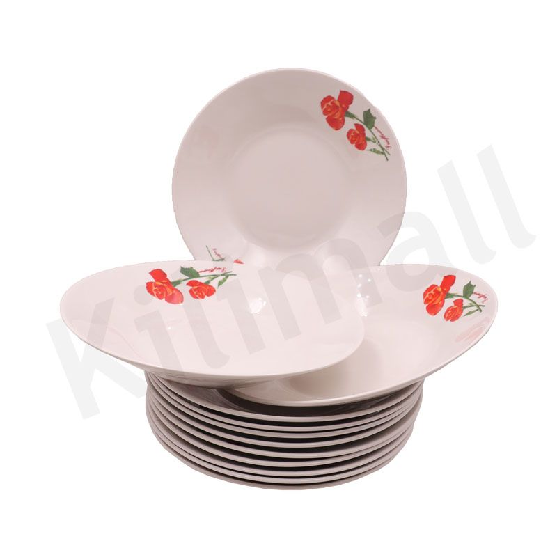 Nice One 12PCS 8 INCH Classique  Porcelain Dinner Dish Plates（BYD-PLATE-45 PLATE 8INCH ）