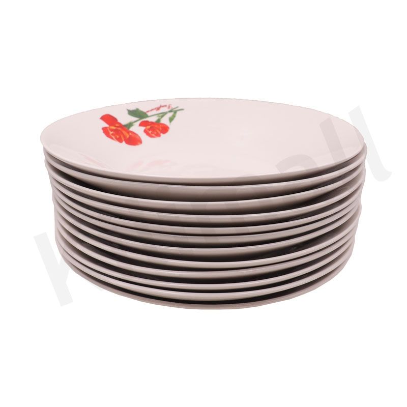 Nice One 12PCS 8 INCH Classique  Porcelain Dinner Dish Plates（BYD-PLATE-45 PLATE 8INCH ）
