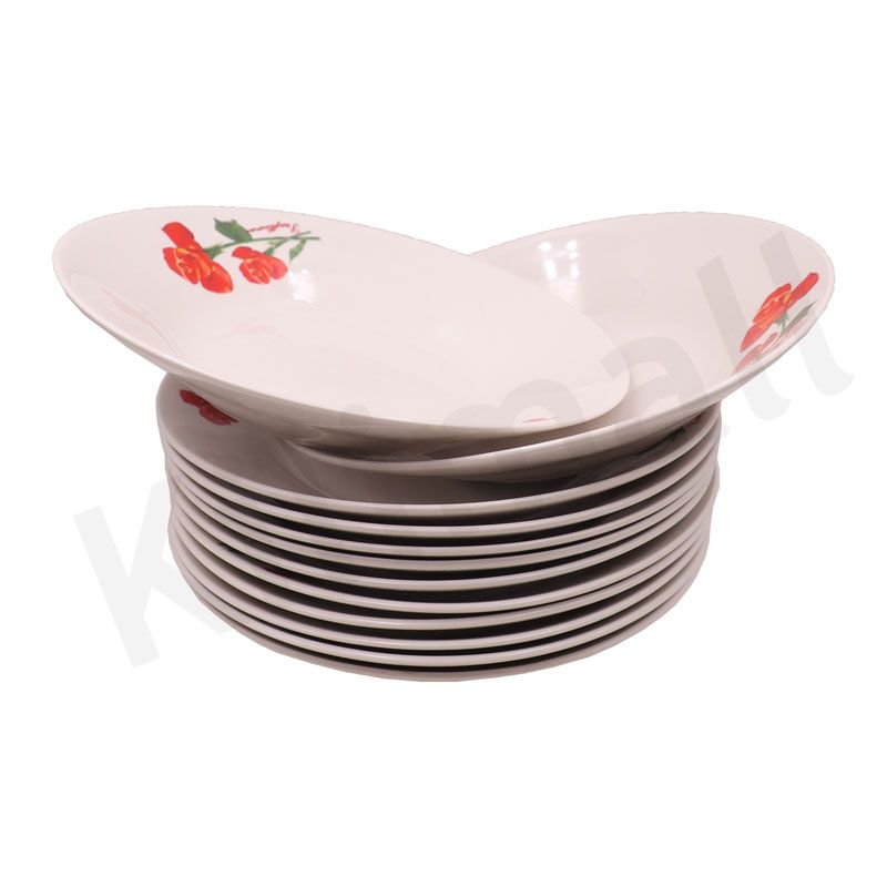 Nice One 12PCS 8 INCH Classique  Porcelain Dinner Dish Plates（BYD-PLATE-45 PLATE 8INCH ）
