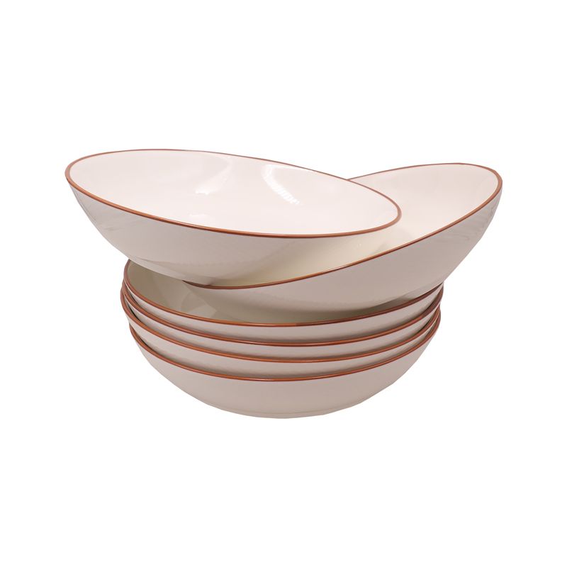 【Promotion】Nice One 6PCS 8inch Classique  Porcelain Dinner Dish Plates （YY-PLATE-8-1 PLATE 8INCH ）