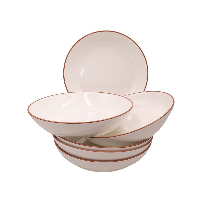 【Promotion】Nice One 6PCS 8inch Classique  Porcelain Dinner Dish Plates （YY-PLATE-8-1 PLATE 8INCH ）